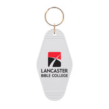 Vintage Motel Keychain | White