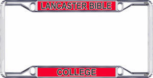 License Plate Frame, School Name