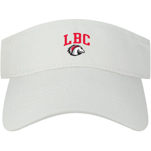 Relaxed Twill Visor Hat, White