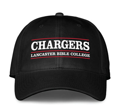 LBC CHARGERS WORDING HAT, BLACK