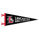 9 x 24 Flock Plus Pennant | Black