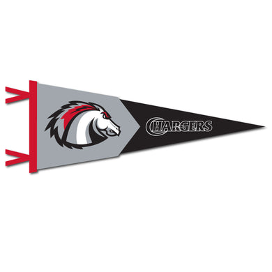12 X 32 Two-Piece Flock Plus Pennant | Red