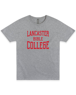 Stacked College Tee | Athletic Heather