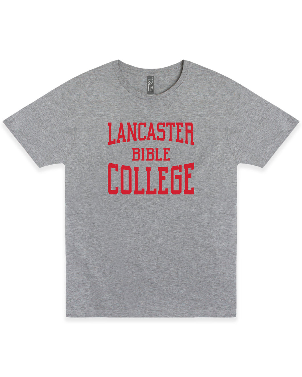 Stacked College Tee | Athletic Heather