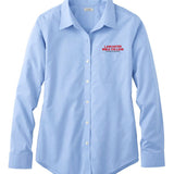Ladies Wrinkle-Free Pinpoint Oxford Cloth Shirt | Blue