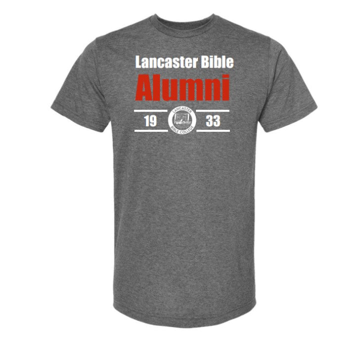 LBC ALUMNI T-SHIRT WITH SEAL, CHARCOAL