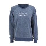 Ladies Reverse Fleece Out Crew | Navy