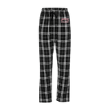 Unisex Haley Flannel Pant | Black/White Plaid