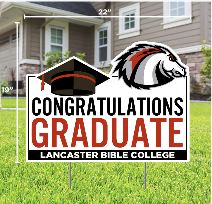 Graduation Yard Sign, Congratulations Graduate