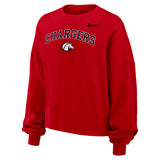 Ladies Phoenix Fleece Crew | Red