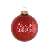 Sparkle Glass Ball Ornament | Red Spangle