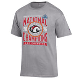Basketball National Champion Short Sleeve Tee | Oxford Grey