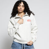 Ladies 1991 Brushes 1/4 Zip | Oatmeal